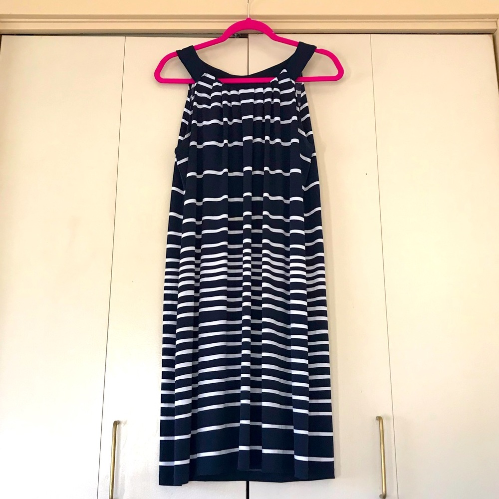EnFocus Women Sleeveless Black and White Tank Dress Size 16W